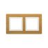 Рамка из натурального дерева, "Avanti", беленый дуб, 2 поста (4 мод.)