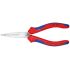 Плоскогубцы электрика для монтажа проводов резка - проволока средней твердости 25мм твердая проволока 16мм L=160мм хромированные двухкомпонентные руко Knipex KN-1305160