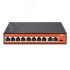 Коммутатор неуправляемый PoE 10 портов, 8хPoE 10/100 Мб/с, 2хRJ45, 108 Вт Wi-tek WI-PS210 v4