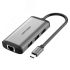 Хаб USB Type C 6 в 1, USB 3.1, HDMI 19, RJ45 Vention CNCHB