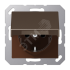 розетка с откидной крышкой и индикацией напряжения мокка JUNG A1520BFKLMO