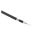 Кабель коаксиальный RG-59 75 Ом жила - 20 AWG 6.0мм PVC черный (бухта 100 м) Hyperline 49116