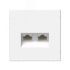ARTGALLERY розетка двойная компьютерная RJ45+RJ45, кат.6А, механизм, белый SE (Systeme) GAL000188