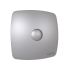 Вентилятор осевой вытяжной с обратным клапаном D125 декоративный DiCiTi RIO 5C Gray metal