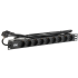 ITK PDU 9 розеток DIN49440 (нем. станд.) 1U, шнур 2м вилка DIN49441 (нем. станд.), алюминиевый профиль, черный