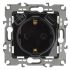 Розетка 2P+E 16A-250В, штор. с 2xUSB 5В-3А, Эра12, чёрный (10/100/2000) 12-4109-06 ЭРА Б0047845