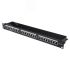 Панель коммутацинная кат.5е, FTP, 19', 1U, 24хRJ45, 568A/В, черный DATAREX Datarex DR-4101