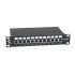 Патч-панель PL-12-Cat.6 10-SH-Dual IDC 10, установочный размер 236 мм, 12 портов RJ-45 полностью экранированная, категория 6, Dual IDC Cabeus PL-12-Cat.6 10дSH-Dual