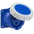 Розетка встраиваемая 32А/230V/1P+N+E/IP67, фланец 75x75 PCE 3232-6