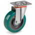 Колесо поворотное, диаметр 100мм, грузоподъемность 200кг, полиуретан TR, полиамид Tellure Rota 624422