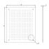 Панель монтажная перфорированная 450х450 для шкафов EMW высота/ширина 500 и 500 Elbox EMW-MP-500.500