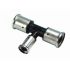 Тройник пресс 40х16х40 переходной, ПВДФ Henco 10PK-401640