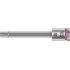 Головка торцевая 8740 B Hex-Plus HF Zyklop со вставкой под внутренний шестигранник DR 3/8 с функцией фиксации крепежа 8 x 100 мм WERA WE-003040
