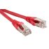 Патч-корд F/UTP экранированный категория 5е LSZH красный (10м) Hyperline 230128