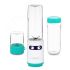 Блендер Shake & Take 2 в 1 KT-3033-3, Цвет бело-бирюзовый, Мощность 150 Вт, Объем бутылки 300 мл, Объем кофемолки 50 мл KITFORT КТ-3033-3