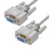 Кабель 0-модемный COM RS-232 9F на 9F, 10 м., серый Greenconnect GCR-DB901-10m