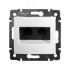VALENA Розетка компьютерная RJ45х2 UTP белая Daccord/Legrand 774231