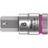 Головка торцевая 8740 A Hex-Plus HF Zyklop со вставкой под внутренний шестигранник DR 1/4 с фиксацией крепежа 1/8 x 28 мм WERA WE-003383