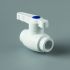 Кран шаровой 50 полнопроходной полипропиленовый PPR белый PRO AQUA PA40016