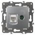 Розетка RJ45+TV, Эра Elegance, алюминий, 14-3110-03 ЭРА Б0034316