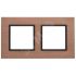 Рамка на 2 поста, металл, Эра Elegance, медь+антр, 14-5202-14 ЭРА Б0034550