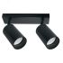 Светильник ДБО 2хGU10 без ламп наклонный черный FERON ML202
