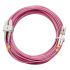 Шнур оптический duplex 10м LC-SC 50/125 мм OM4 LSZH Cabeus FOP-50-OM4-LC-SC-10m