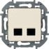 Двойная розетка RJ 45 категория 6 UTP INSPIRIA слоновая кость Daccord/Legrand 673841