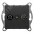 GUSI Ugra механизм розетки TV+ SAT, оконечной, скрытая  установка. Цвет графит. GUSI Electric С11TS1-010