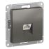 Розетка ATLASDESIGN компьютерная RJ45 механизм сталь SE (Systeme) ATN000983
