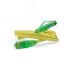 Патч-корд U/UTP. Cat.6a (100% Fluke Component Tested). 10G. LSZH. 1.5 м. желтый Hyperline PC-LPM-UTP-RJ45-RJ45-C6a-1.5M-LSZH-YL