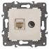 Розетка RJ45+TV, Эра Elegance, сл.кость, 14-3110-02 ЭРА Б0034315
