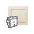 VALENA Кнопка 12В с подсветкой с символом Звонок слоновая кость Daccord/Legrand 774315