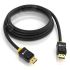 Кабель DisplayPort 1.2 20M на 20M, 2 м., черный Greenconnect GCR-DP2DP-2.0m