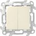 Переключатель двухклавишный, слоновая кость Simon 2410397-031