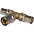 Тройник переходной 16x20x16 для металлопластиковых труб прессовой STOUT SFP-0005-162016