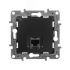 ETIKA Информационная розетка RJ 45 категория 5e UTP антрацит Daccord/Legrand 672641