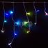 Гирлянда Айсикл Бахрома светодиодный, 1,8 х 0,5 м, прозрачный провод, 230 В, диоды RGB Neon-Night 255-009