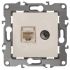 Розетка комбинированная RJ45+TV, Эра12, слоновая кость, 12-3110-02 ЭРА Б0027442