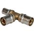 Тройник переходной 20х20х16 для металлопластиковых труб прессовой STOUT SFP-0005-202016