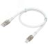 Кабель USB AM на Lightning, 1.7 м., белый нейлон, быстрая зарядка Greenconnect GCR-52578