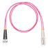 Шнур оптический коммутационный (патч-корд), SC-ST, дуплекс (duplex) OM4, нг(А)-HF, маджента, 5,0 м Datarex DR-221375
