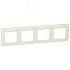 VALENA Рамка горизонтальная 4 поста слоновая кость Daccord/Legrand 695634