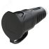 Розетка каб 16A/250V/2P+E/IP54 с черным крышкой и корпусом, маркер белый PCE 2511-sw