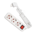 Удлинитель 3 розетки шнур 3м с заземлением с выключателем Lezard 720-0303-302