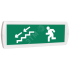 Оповещатель охранно-пожарный комбинированный Т 12-З (звуковой) Человек лестница влево стрелка влево вниз (зеленый фон) SLT Т 12-З Чел лест вл стр вл вниз