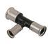 Тройник пресс 16х14х14 переходной, ПВДФ Henco 11PK-161414