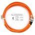 Шнур оптический duplex 10м LC-FC 62,5/125 мм LSZH Cabeus FOP-62-LC-FC-10m