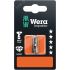 Бита ударная 855/1 IMP DC Impaktor PZ SB алмазное покрытие хвостовик шестигранный 1/4 C 6.3 PZ 3 x 25 мм с держателем-еврослот для подвеса WERA WE-073922