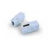 Вставка Keystone Jack проходной адаптер USB 2.0 (Type A) 90град. ROHS черная Hyperline 251218